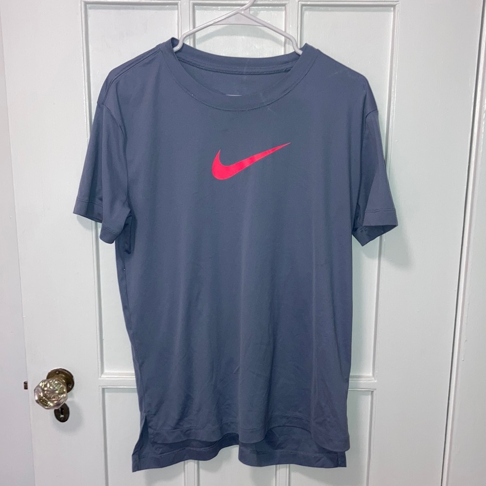 dri fit bluish gray tshirt